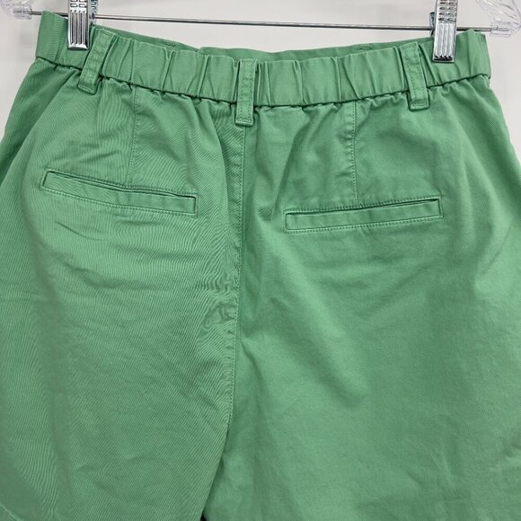 GAP Green High Rise Shorts Women's Size 8 Stretch Cotton Blend - Picture 4 of 9
